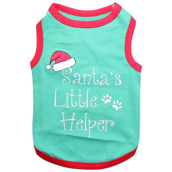 Parisian Pet Dog Clothes SANTA'S LITTLE HELPER T-Shirt