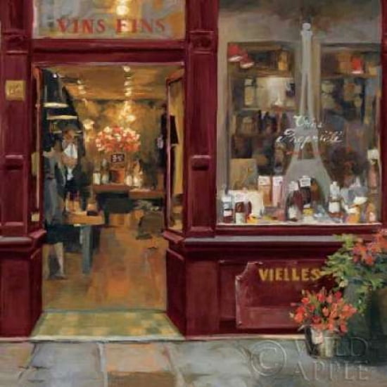 Parisian Shoppe II Canvas Art - Marilyn Hageman (24 x 24)