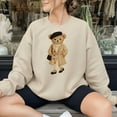 thumbnail image 1 of Parisian Teddy Bear Sweatshirt,Fashion Top, 1 of 5