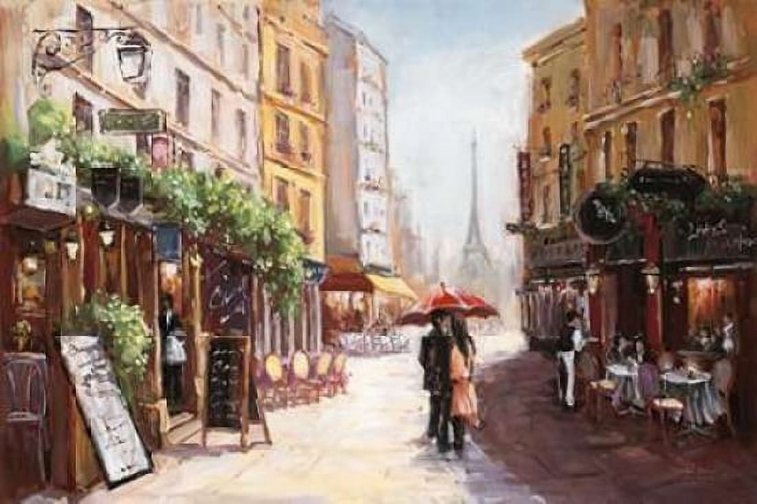 Parisienne Romance Canvas Art - Art Atelier Alliance (20 x 28)
