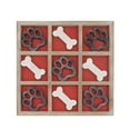 thumbnail image 1 of Parisloft Dog Themed Wood Tic Tac Toe Board Game Wood Tabletop Decor,  Decorative Cofee Tabletop Game - 11.75 x 11.75 Inch, 1 of 10