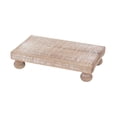 thumbnail image 1 of Parisloft Farmhouse Rustic Wood Table Riser, Decorative Wood Display Riser, Farmhouse Wood Stand, 7.9"W, 1 of 9