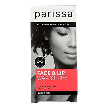 Parissa Face & Lip Wax Strips, 20 Count, 2 Pack