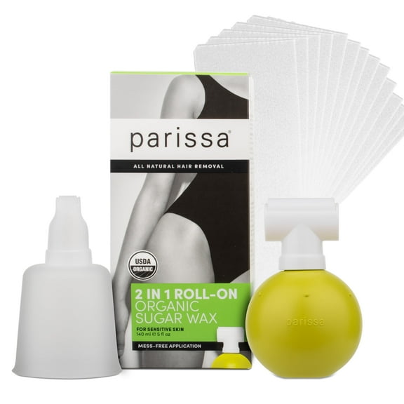 Parissa Organic Roll-On Sugar Wax | USDA Certified | for Sensitive Skin