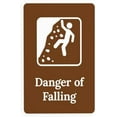 thumbnail image 1 of Park And Guide Danger Of Falling Warning Sign, Hiking Trail Security Metal Signs for Road Yard Home Busines Street Wall Caution Decor 8 x 12 Inch, 1 of 4