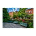 thumbnail image 1 of Park Ave Median Park - Baltimore Maryland Photography Architecture Flowers City Scenic Floral Summer Unframed Wall Art Print 5 x 7 inches, 1 of 7