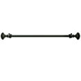 thumbnail image 1 of Park Avenue Collection Buono II Decorative Rod & Finial Othello Mocha 66-120, 1 of 1