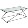 thumbnail image 1 of Park Avenue Collection Coffee Table with Contemporary Steel Design, 1 of 2
