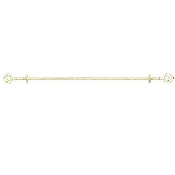 Park Avenue Collection Metallo Decorative Rod & Finial Avalon White/Gold 66-120
