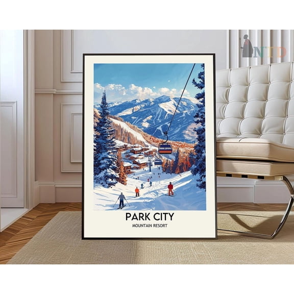 Park City Print, Park City Wall Art, Park City Poster, Park City Photo, Park City Poster Print, Park City Travel Poster, Park City Utah Wall Art, Modern Wall Decor, 8x12 UNFRAMED