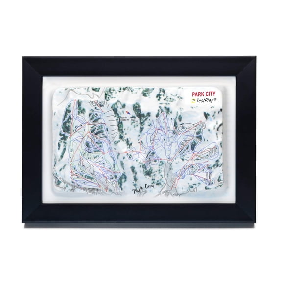 Park City Ski Resort 3D Raised Relief Map