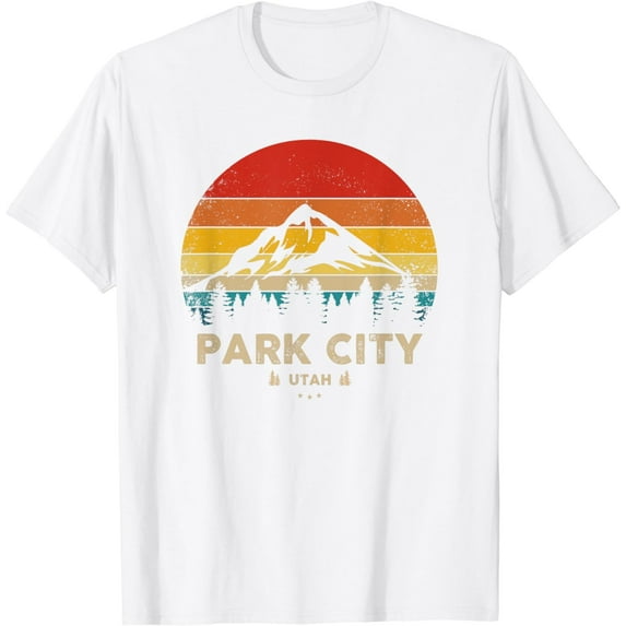 Park City Utah - Ski Winter Sports - Vintage Souvenir Skier T-Shirt