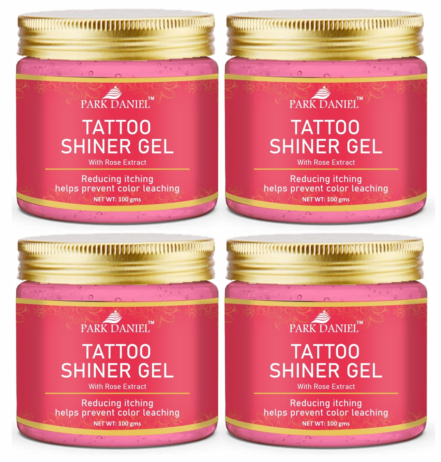 Park Daniel Tattoo Shiner Gel With Rose Extract - Helps Heal, Soothe & Prevent Color Leaching ...