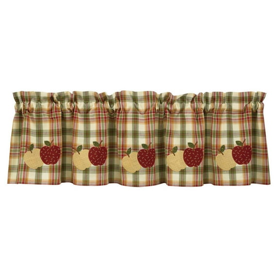 Park Designs Red Apple Lined Valance 60''L