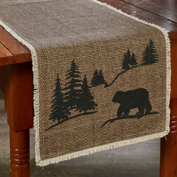 Park Designs Bear Scene Table Runner 13" x 54"
