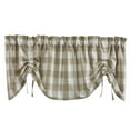 thumbnail image 1 of Park Designs Beige Buffalo Check Lined Farmhouse Valance 20x60, 1 of 3