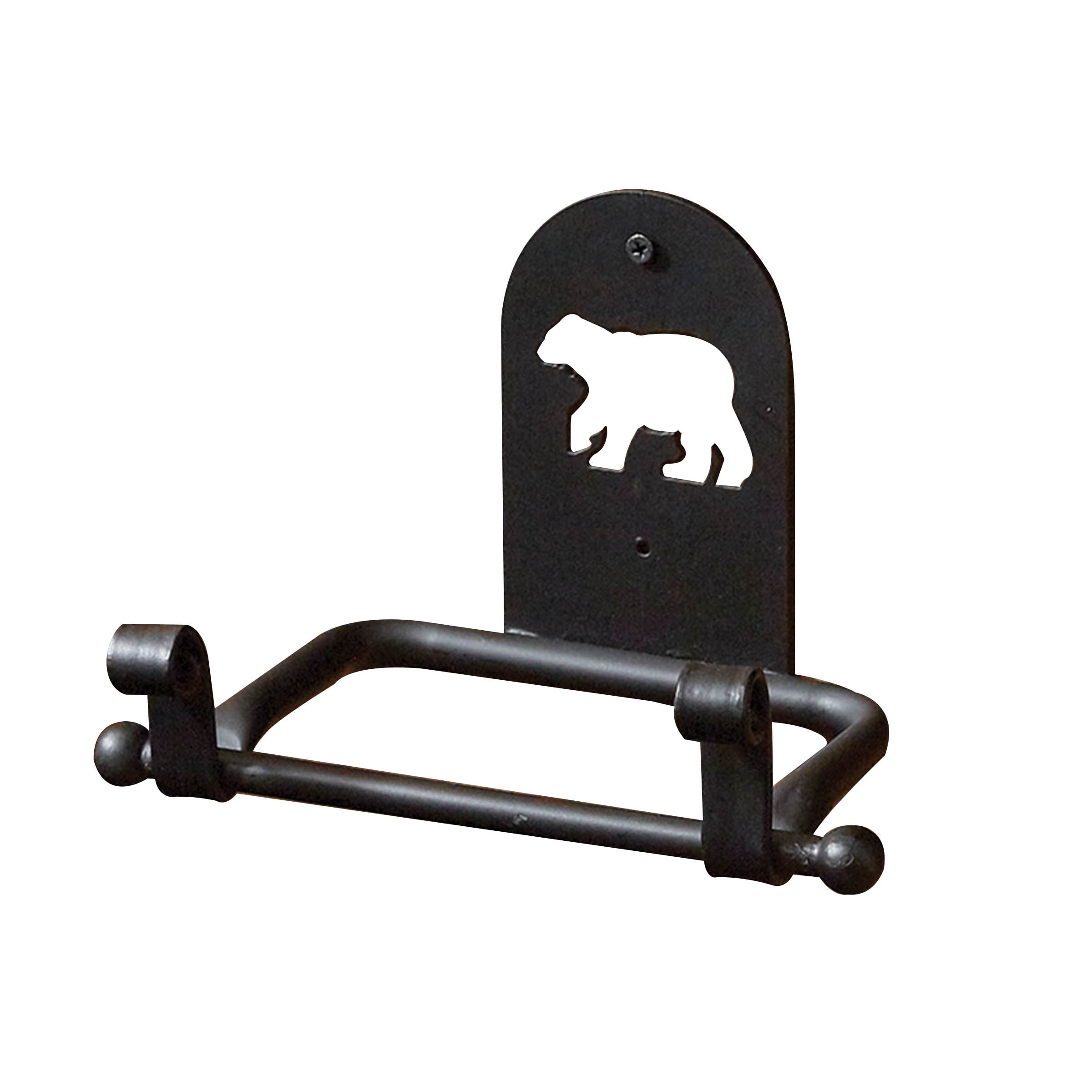 Park Designs Black Bear Toilet Tissue Holder