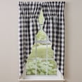 thumbnail image 1 of Park Designs Black Buffalo Check Lined Gathered Swag 72x63, 1 of 5