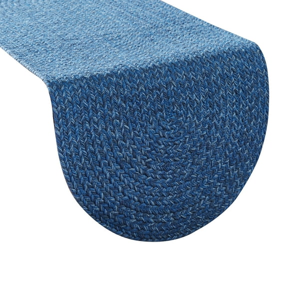 Park Designs Blue Spice Bin Braided Table Runner 15" X 36"