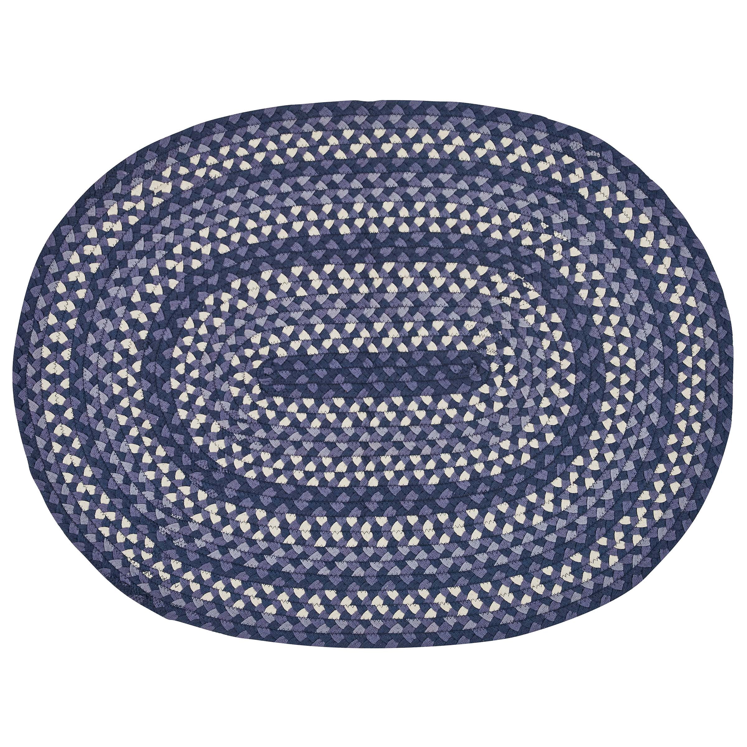 Park Designs Bluestone Braided Blue Oval Indoor Rug 32