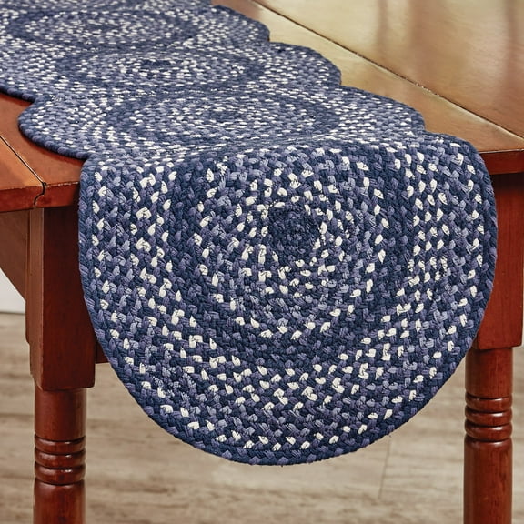 Park Designs Bluestone Braided Table Runner 15" X 54"