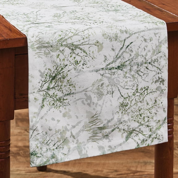 Park Designs Brookgreen Green Forest Table Runner 13" x 36"