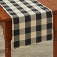 thumbnail image 1 of Park Designs Buffalo Check Backed Table Runner - 36''L - Black, 1 of 4