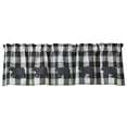 thumbnail image 1 of Park Designs Black Buffalo Check Bear Applique Valance 14"L, 1 of 6