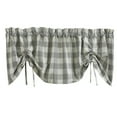 thumbnail image 1 of Park Designs Buffalo Check Lined Farmhouse  Dove Valance 60", 1 of 6
