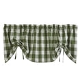 thumbnail image 1 of Park Designs Buffalo Check Lined Farmhouse Sage Valance 60", 1 of 6