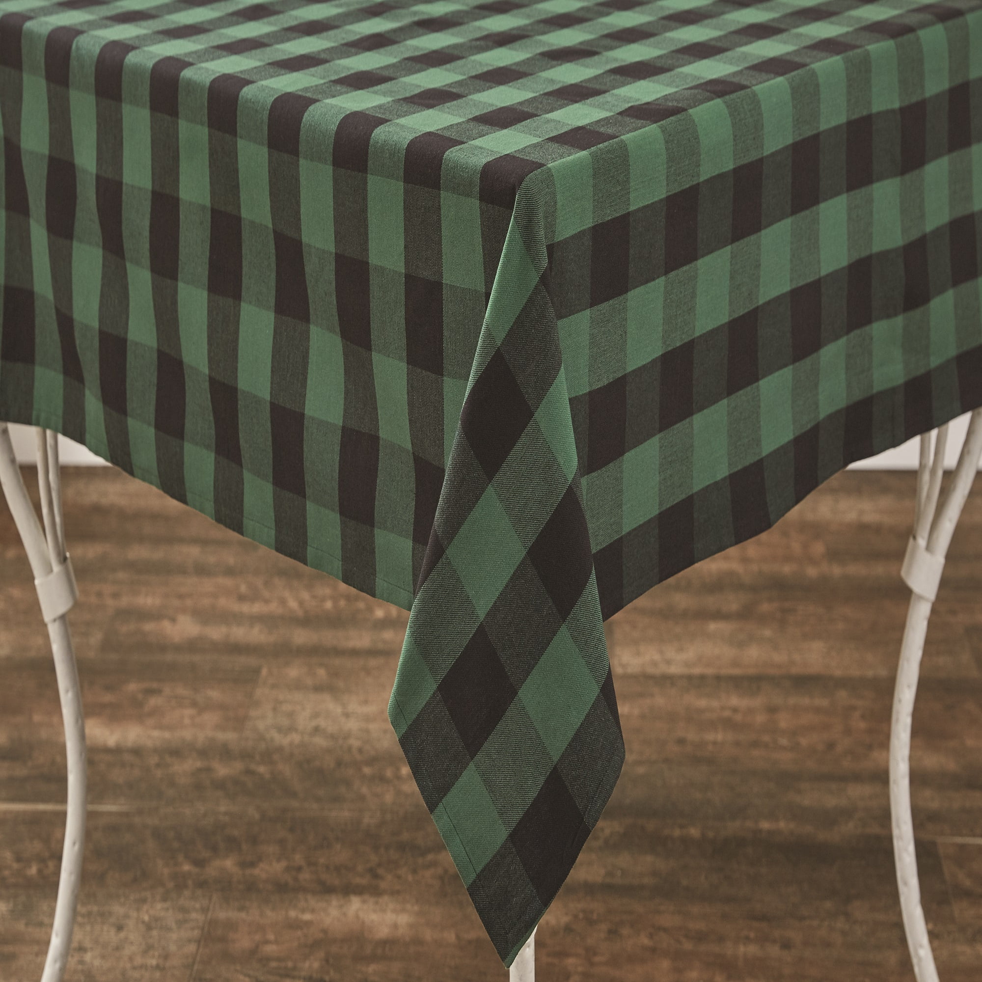 Park Designs Buffalo Check Ruffled Dove Valance 60 X 14
