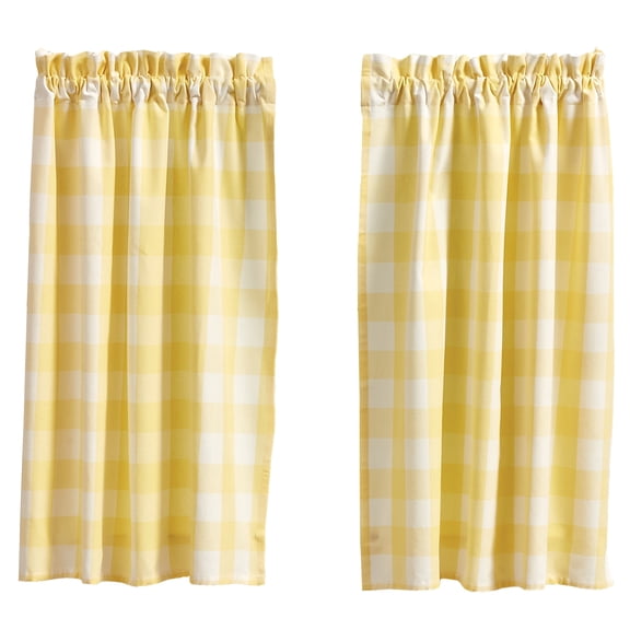 Park Designs Buffalo Check Yellow Tiers 72" x 36"