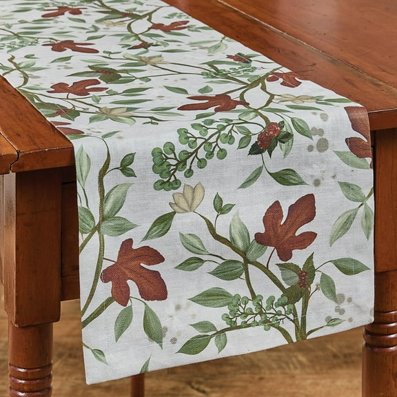 Park Designs Cardamom Nature Green Table Runner 13" x 54"
