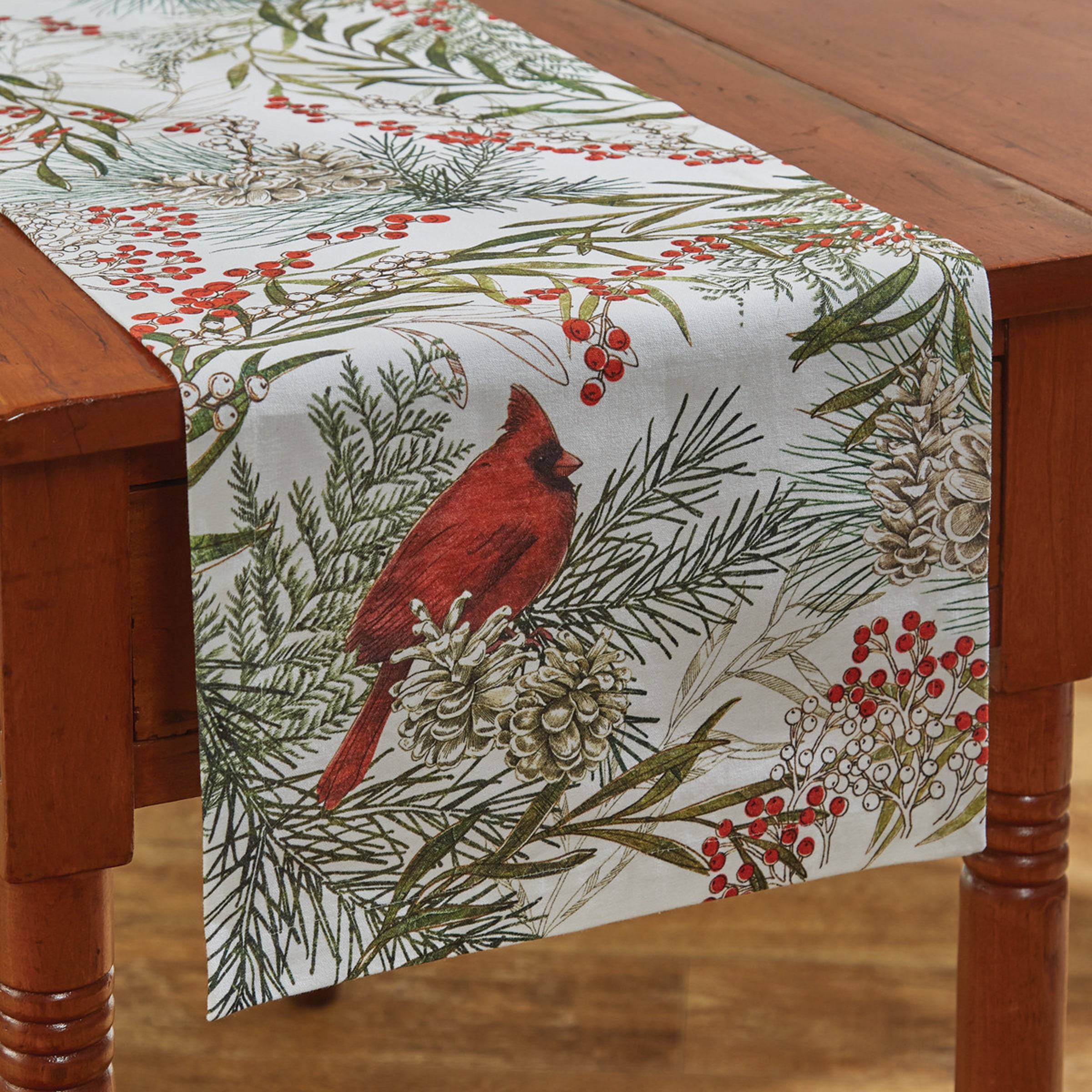 Park Designs Cardinal Table Runner  - 54"L - White