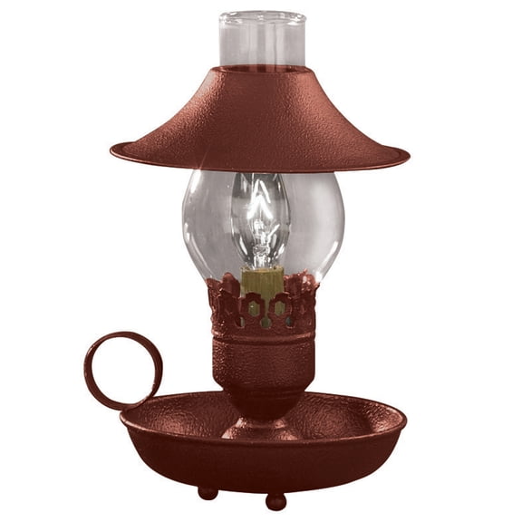 Park Designs Chamberstick Lamp With Shade 9" Red