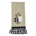 thumbnail image 1 of Park Designs Check And Cream Pumpkin Dishtowel Set of 2, 1 of 3