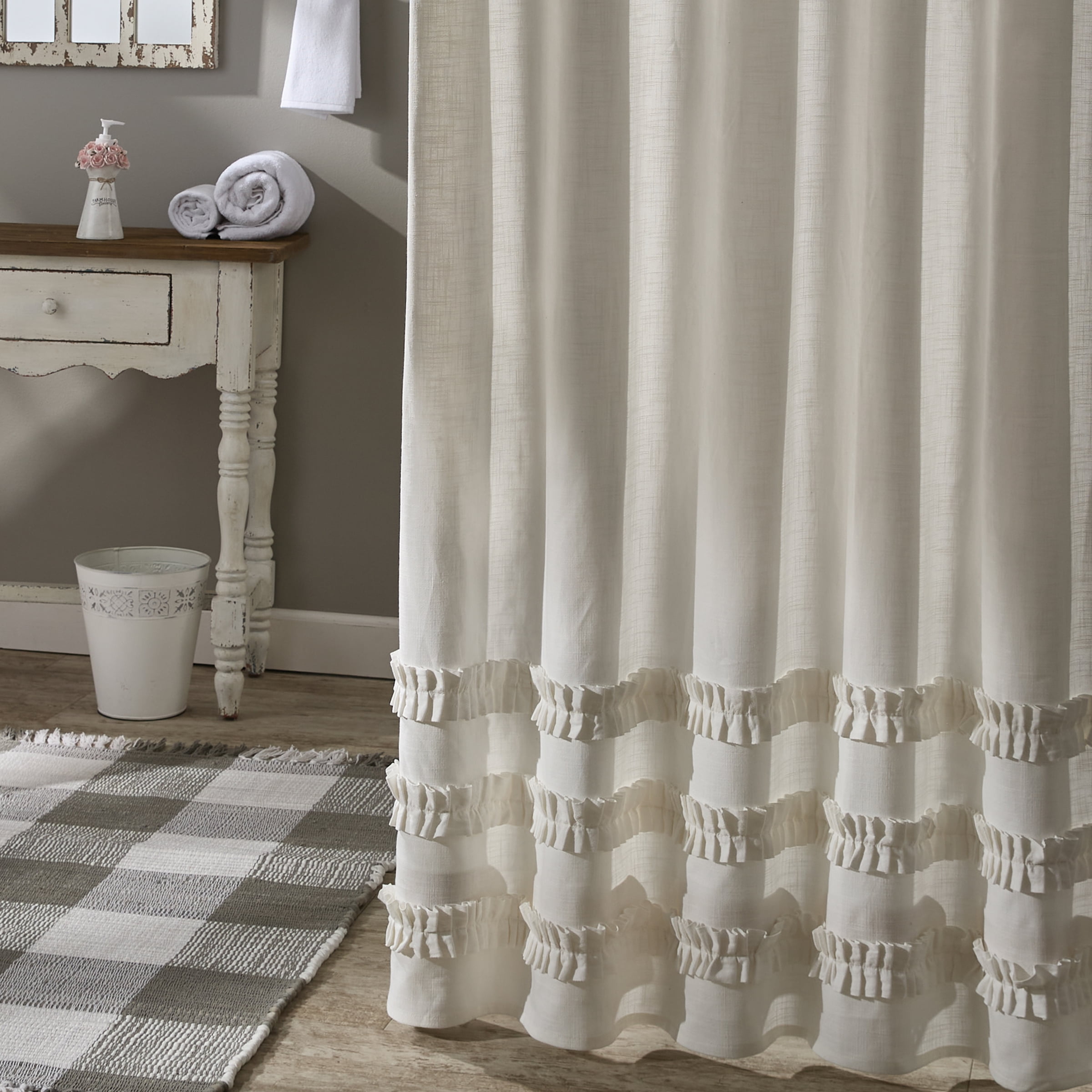 Park Designs Colette Ruffle Shower Curtain