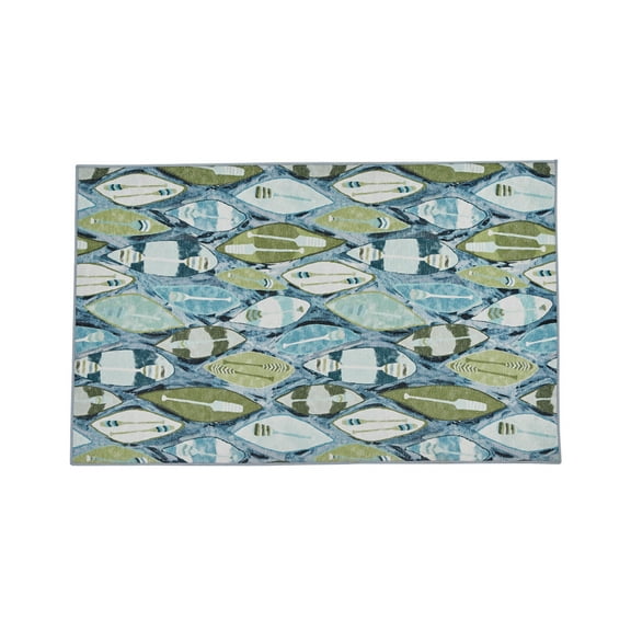 Park Designs Colorful Canoes Rug 24" X 38"