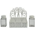 thumbnail image 1 of Park Designs Distressed Tile Napkin Caddy with Salt & Pepper Shakers, 1 of 3