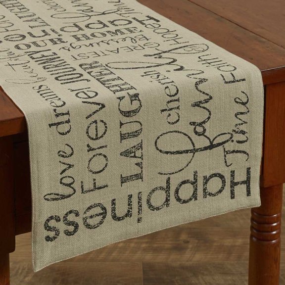Park Designs Dover Beige Table Runner 36"L