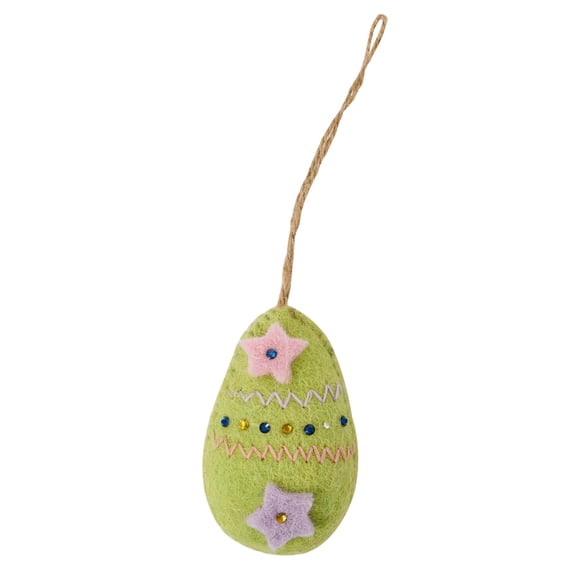 Park Designs Egg Wool Felt Ornaments Set of 4