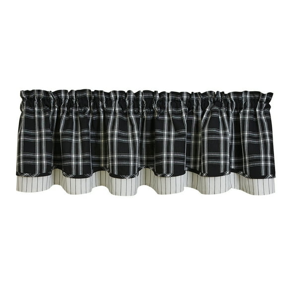 Park Designs Fairfield Lined Layered Valance 16"L