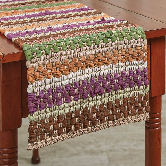 Park Designs Fall Colors Chindi Table Runner 13X54