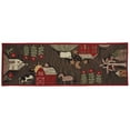 thumbnail image 1 of Park Designs Farm Life Country Hooked Rug Runner 2 ft x 6 ft, 1 of 5