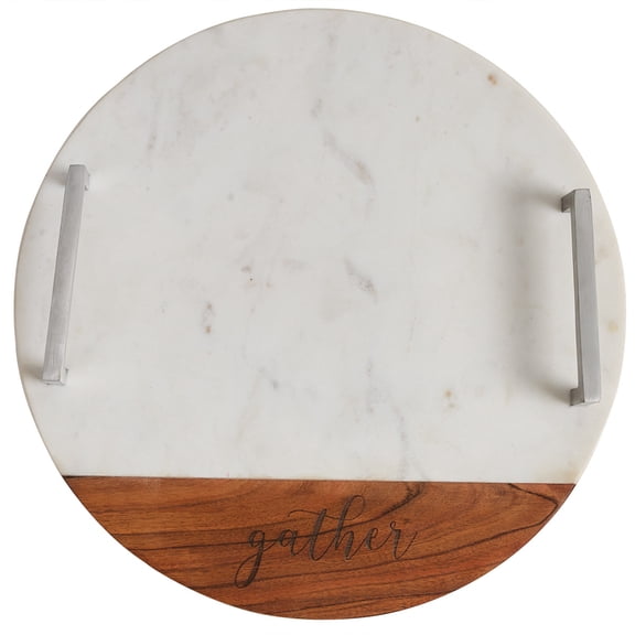 Park Designs Farmhouse Wood and Marble Charcuterie Board