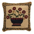 thumbnail image 1 of Park Designs Flower Basket Hand Hooked Pillow Cover, 1 of 5