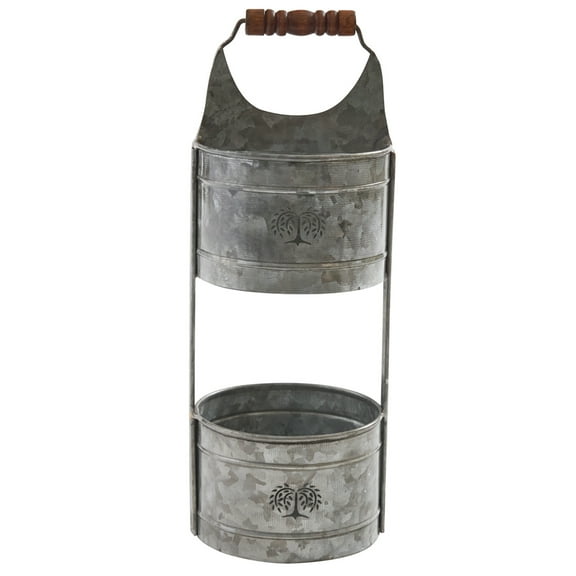 Park Designs Galvanized 2 Tier Caddy