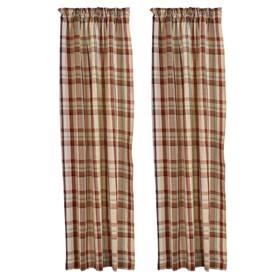 Park Designs Gamekeeper Plaid Panel Pair 72" x 63"