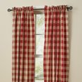 thumbnail image 1 of Park Designs Garnet Red Buffalo Check Panels 63"L, 1 of 6
