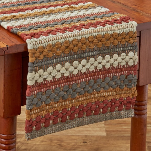 Park Designs Gathered Pumpkin Chindi Table Runner 13" x 54"